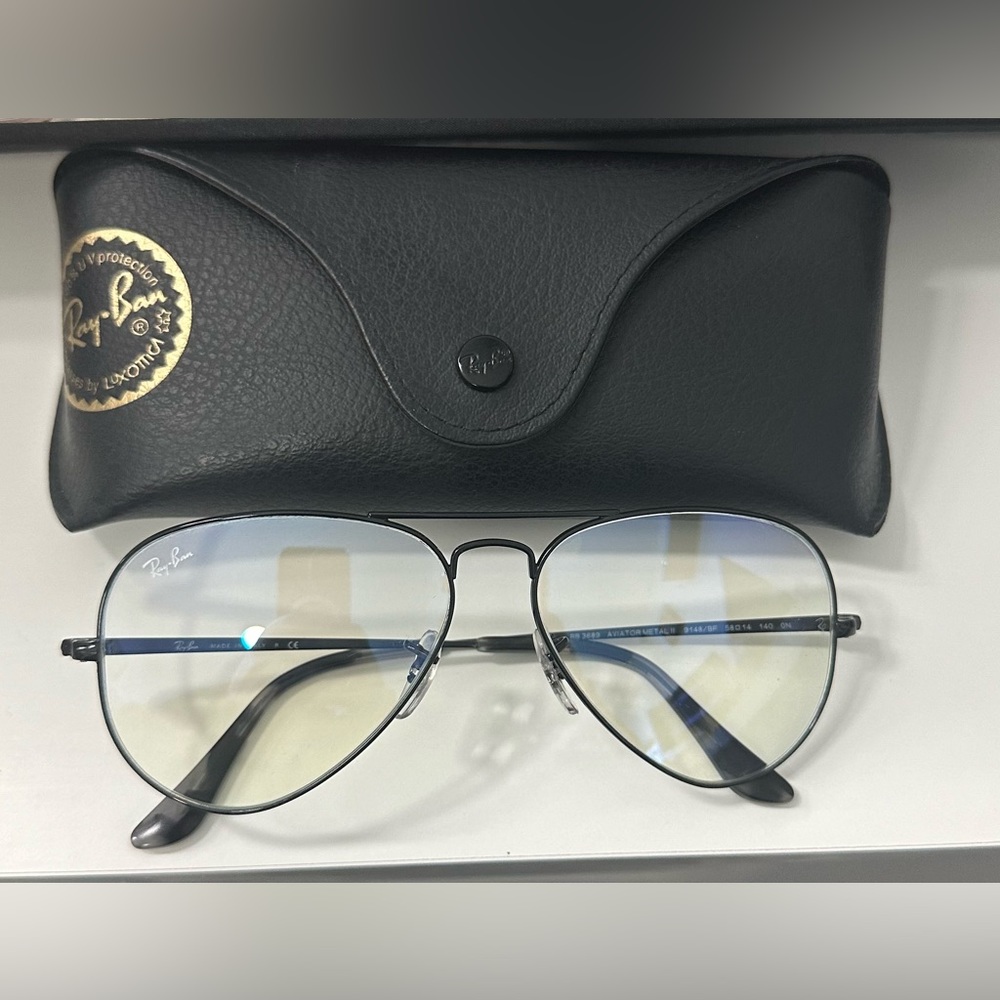 Ray ban aviator  blue light glasses